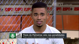Gabriel Jesus: 'O Palmeiras está sempre na minha vida. Um dia eu voltarei' Gabriel Jesus: 'O Palmeiras está sempre na minha vida. Um dia eu voltarei'