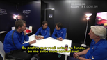 Oportunidade de ouro: veja como Federer e Nadal discutiram estratégia antes de jogarem como dupla Oportunidade de ouro: veja como Federer e Nadal discutiram estratégia antes de jogarem como dupla