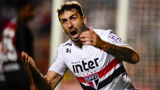 Pratto se diz orgulhoso com nome ventilado em Boca e River Lucas Pratto, São Paulo, 2017