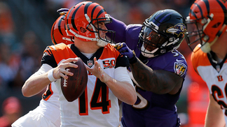 Não foi apenas um passe para touchdown Dalton Suggs Ravens Bengals NFL 10/09/2017