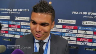 'Informante' de Zidane, Casemiro fala em jogo perfeito do Real 5483098_WEB ZONAMISTAMUNDIALCASEMIRO 161217