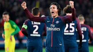 Sem Neymar e Thiago Silva, PSG estreia na Copa da Liga Cavani PSG Nantes 18/11/2017
