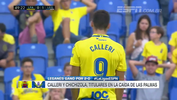 Com Calleri, Las Palmas perde em casa para o Leganés e cai para o 15º lugar Com Calleri, Las Palmas perde em casa para o Leganés e cai para o 15º lugar