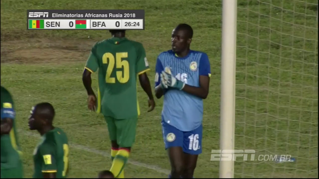 Goleiros fazem boas defesas e Senegal e Burkina Faso não saem do 0 a 0 Goleiros fazem boas defesas e Senegal e Burkina Faso não saem do 0 a 0