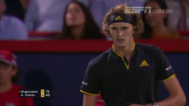 Zverev vence algoz de Nadal e enfrenta Federer na final do Masters 1000 de Montreal Zverev vence algoz de Nadal e enfrenta Federer na final do Masters 1000 de Montreal