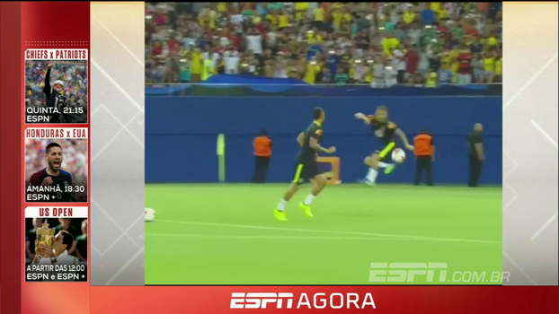Veja o show de habilidade de Neymar e Gabriel Jesus antes da partida contra o Equador Veja o show de habilidade de Neymar e Gabriel Jesus antes da partida contra o Equador