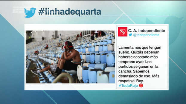Independiente ironiza foguetório: 'As partidas se ganham no campo' Independiente ironiza foguetório: 'As partidas se ganham no campo'
