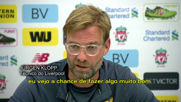 Klopp fala sobre pressão vê Copa da Liga como 'oportunidade de ganhar uma competição muito interessante' Klopp fala sobre pressão vê Copa da Liga como 'oportunidade de ganhar uma competição muito interessante'