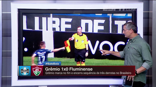 Impedimentos e pedidos de pênalti: Sálvio analisa arbitragem de Grêmio x Fluminense Impedimentos e pedidos de pênalti: Sálvio analisa arbitragem de Grêmio x Fluminense