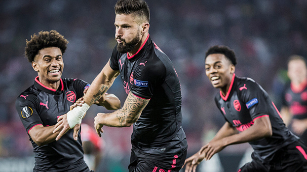 Puxeta de Giroud, voleio de Ocampos, toques de letra e mais; veja golaços da rodada da Europa League Puxeta de Giroud, voleio de Ocampos, toques de letra e mais; veja golaços da rodada da Europa League