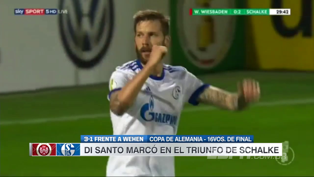 Com gol de Di Santo, Schalke 04 vence Wehen Wiesbaden na Copa da Alemanha Com gol de Di Santo, Schalke 04 vence Wehen Wiesbaden na Copa da Alemanha