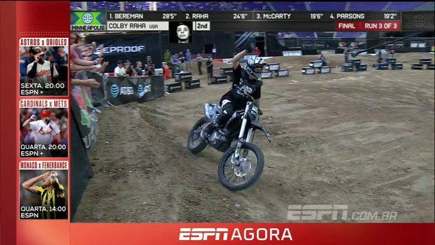 Em primeira participação nos X Games, Colby Raha faz manobra incrível na Moto X Em primeira participação nos X Games, Colby Raha faz manobra incrível na Moto X
