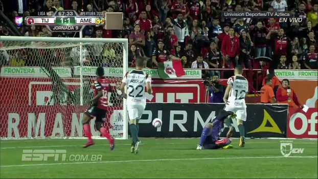 Estreando pelo Tijuana, Bolaños entra no segundo tempo, faz o gol de empate e toma cartão em 7 minutos Estreando pelo Tijuana, Bolaños entra no segundo tempo, faz o gol de empate e toma cartão em 7 minutos