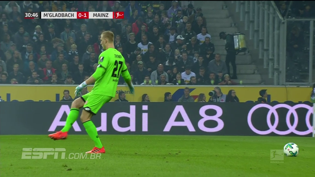 Bertozzi ri de quase lambança de goleiro do Mainz e brinca: 'Ainda bem que não aconteceu nada mais sério' Bertozzi ri de quase lambança de goleiro do Mainz e brinca: 'Ainda bem que não aconteceu nada mais sério'