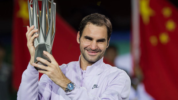 Federer comemora a vitória sobre Nadal por 2 sets a 0 no Masters 1000 de Xangai Federer comemora a vitória sobre Nadal por 2 sets a 0 no Masters 1000 de Xangai