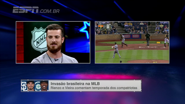 Rienzo fala sobre relação próxima com Thyago Vieira e 'invasão brasileira' na MLB Rienzo fala sobre relação próxima com Thyago Vieira e 'invasão brasileira' na MLB