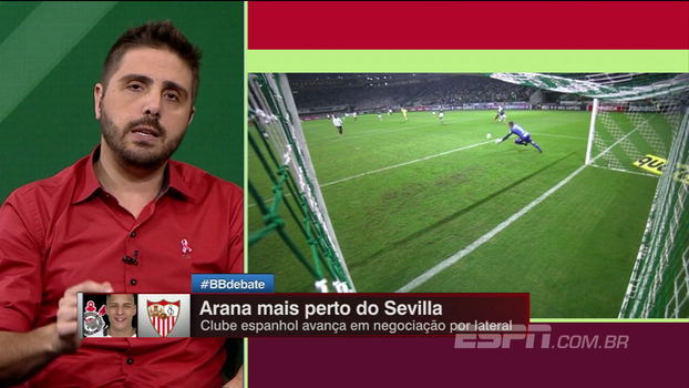 Nicola: Sevilla aumenta proposta por Arana, mas não chega em valor desejado pelo Corinthians Nicola: Sevilla aumenta proposta por Arana, mas não chega em valor desejado pelo Corinthians