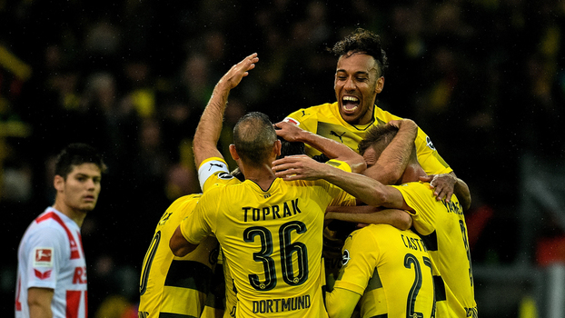 Bundesliga: Gols de Borussia Dortmund 5 x 0 Colônia Veja os gols da vitória do Borussia Dortmund sobre o Colônia por 5 a 0 pela Bundesliga