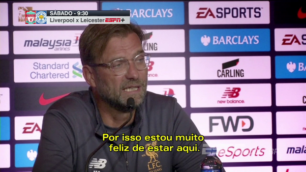 Klopp elogia disposição de jogadores em treino debaixo de chuva antes de final contra o Leicester: 'Eu adorei' Klopp elogia disposição de jogadores em treino debaixo de chuva antes de final contra o Leicester: 'Eu adorei'