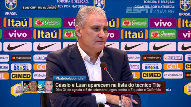 Grupo fechado? Tite cita vários jogadores que estão no radar da seleção brasileira Grupo fechado? Tite cita vários jogadores que estão no radar da seleção brasileira