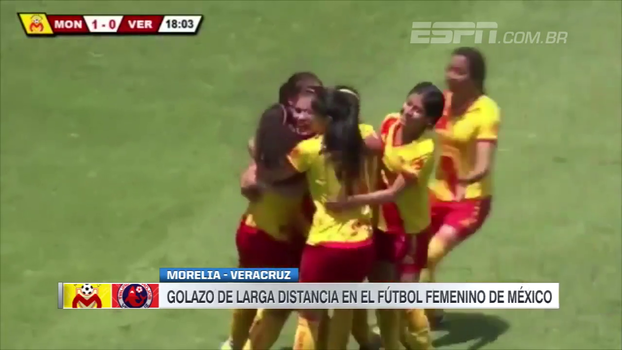 Veja golaço de jogadora no Campeonato Mexicano feminino Veja golaço de jogadora no Campeonato mexicano feminino