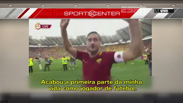 'O futebol é tudo pra mim', Totti fala sobre paixão pelo esporte e novo cargo na diretoria da Roma 4954615_WEB TOTTIOKEY 180717.mp4
