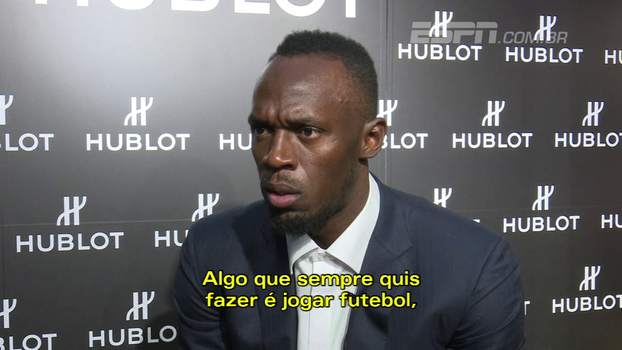 Bolt reforça sonho de jogar futebol, mas diz que está tentando aproveitar seu tempo; veja Bolt reforça sonho de jogar futebol, mas diz que está tentando aproveitar seu tempo; veja