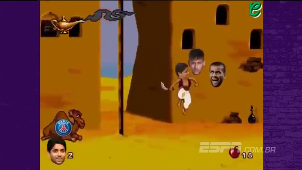 Dono do PSG é transformado em Aladdin e entra no mundo dos games; veja Dono do PSG é transformado em Aladdin e entra no mundo dos games; veja