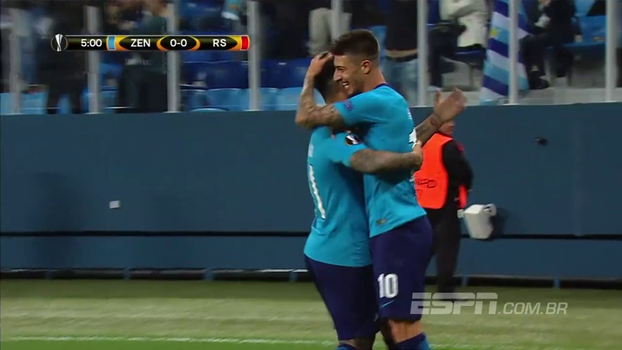 Com falha bizarra de goleiro, Zenit vence Real Sociedad por 3 a 1 Com falha bizarra de goleiro, Zenit vence Real Sociedad por 3 a 1