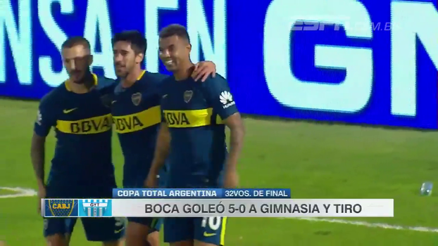 Boca Juniors goleia Gimnasia y Tiro e avança na Copa Argentina Boca Juniors goleia Gimnasia y Tiro e avança na Copa Argentina