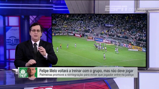 Antero comenta reintegração de Felipe Melo ao Palmeiras: 'Atitude de constrangimento avassalador para clube e treinador' Antero comenta reintegração de Felipe Melo ao Palmeiras: 'Atitude de constrangimento avassalador para clube e treinador'