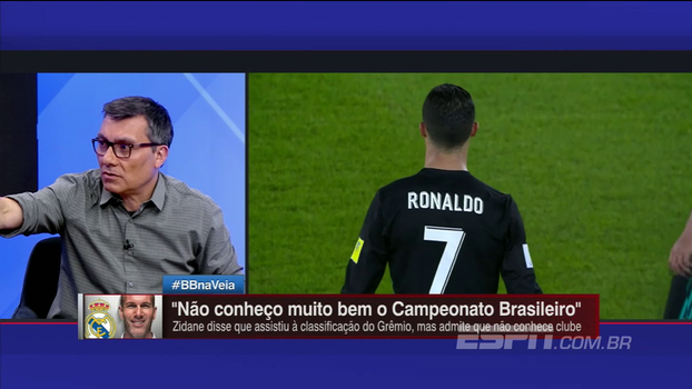 João 'Canalha' e Paulo Calçade divergem após Zidane dizer que não conhece muito o Grêmio João 'Canalha' e Paulo Calçade divergem após Zidane dizer que não conhece muito o Grêmio