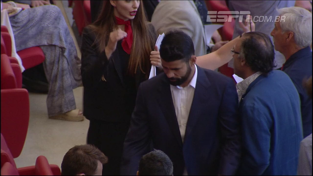 Diego Costa vai ao Wanda Metropolitano acompanhar a vitória do Atlético de Madri sobre o Sevilla Diego Costa vai ao Wanda Metropolitano acompanhar a vitória do Atlético de Madri sobre o Sevilla
