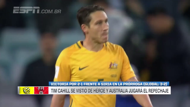 Tim Cahill marca duas vezes e Austrália acaba com sonho da Síria em disputar a Copa do Mundo Veja os gols da vitória da Austrália sobre a Síria por 2 a 1 pelas Eliminatórias Asiáticas