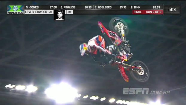 Neozelandês faz manobras insanas e leva medalha de ouro nos X Games de Minneapolis Neozelandês faz manobras insanas e leva medalha de ouro nos X Games de Minneapolis