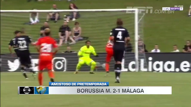 Com virada nos últimos 15 minutos de jogo, Borussia Mönchengladbach vence o Málaga em amistoso Veja os gols de Borussia Mönchengladbach 2 x 1 Málaga