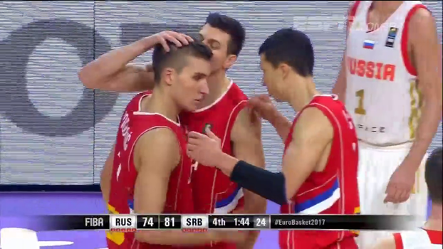 Sérvia vence Rússia e pega a Eslovênia na final do EuroBasket Sérvia vence Rússia e pega a Eslovênia na final do EuroBasket
