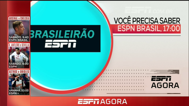 Brasileirão ESPN e Poker; veja a programação desta quinta-feira na ESPN Brasileirão ESPN e Poker; veja a programação desta quinta-feira na ESPN