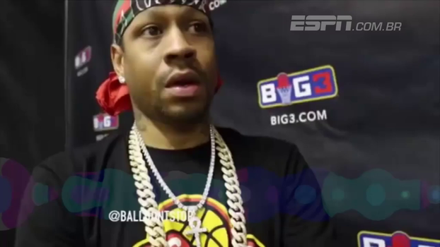 'Eu vou com LeBron, e depois, todos os outros', Iverson escolhe seu lado, mas prega por respeito 'Eu vou com LeBron, e depois, todos os outros', Iverson escolhe seu lado, mas prega por respeito