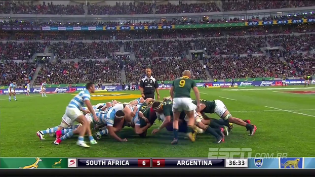 Na primeira rodada do Rugby Championship, África do Sul vence Argentina em casa Na primeira rodada do Rugby Championship, África do Sul vence Argentina em casa