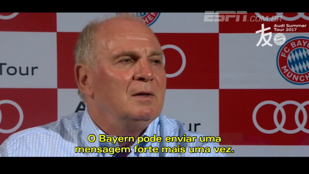 Presidente do Bayern vê excesso em gastos dos clubes como sinal de 'fraqueza': 'Sinal de que o trabalho não foi bom' Presidente do Bayern vê excesso em gastos dos clubes como sinal de 'fraqueza': 'Sinal de que o trabalho não foi bom'