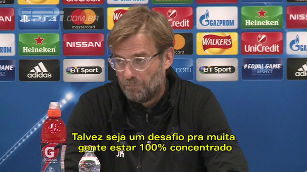 Klopp pede atenção do Liverpool contra o Maribor; James Milner espera 'jogo completamente diferente' após goleada Klopp pede atenção do Liverpool contra o Maribor; James Milner espera 'jogo completamente diferente' após goleada