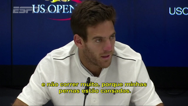 Del Potro diz que tentará não correr muito na semifinal; Nadal elogia: ‘Grande adversário’ Del Potro diz que tentará não correr muito na semifinal; Nadal elogia: ‘Grande adversário’
