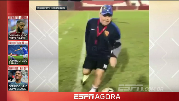 Maradona à la Rivellino? Veja como o argentino se saiu imitando o craque brasileiro 