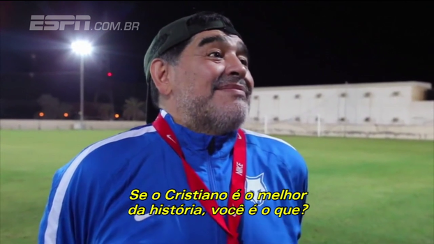 Maradona sobre CR7 dizer que é o melhor da história: 'Fala para ele parar de besteira' Maradona sobre CR7 dizer que é o melhor da história: 'Fala para ele parar de besteira'