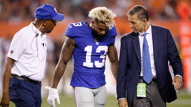 Odell Beckham Jr se machuca, e New York Giants perde para o Cleveland Browns Odell Beckham Jr se machuca, e New York Giants perde para o Cleveland Browns