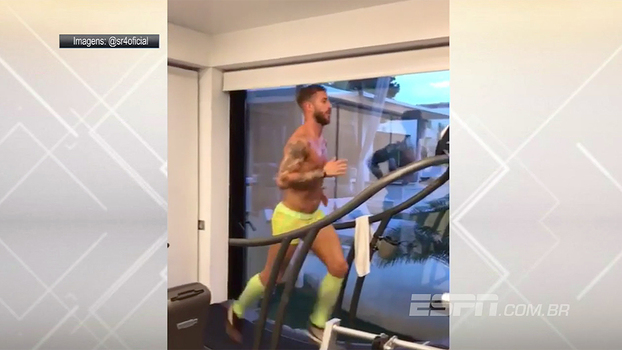 Nas férias, Sergio Ramos aproveita para... manter a forma Nas férias, Sergio Ramos aproveita para... manter a forma