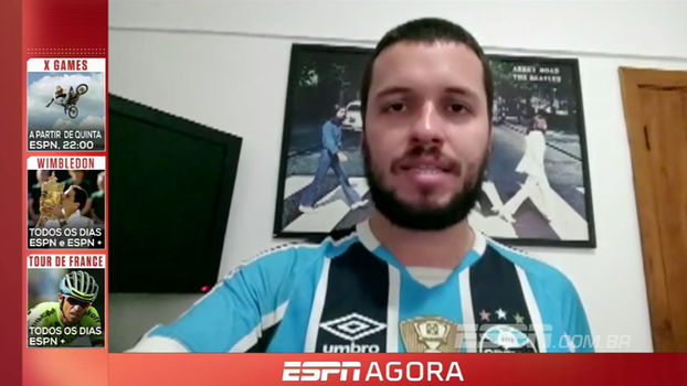 ESPN FC: Blogueiro do Grêmio fala em duelos de gigantes em partida contra Flamengo ESPN FC: Blogueiro do Grêmio fala em duelos de gigantes em partida contra Flamengo