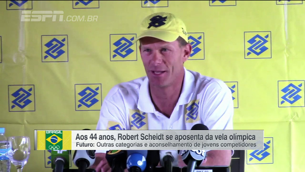 Aos 44 anos, Robert Scheidt se aposenta da vela olímpica e fala sobre futuro Aos 44 anos, Robert Scheidt se aposenta da vela olímpica e fala sobre futuro