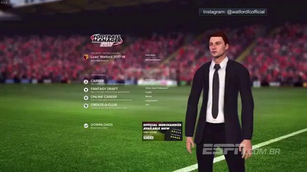 Watford inova e usa jogo ‘Football Manager’ para apresentar reforço Watford inova e usa jogo ‘Football Manager’ para apresentar reforço